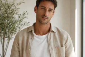 t shirt sous une chemise