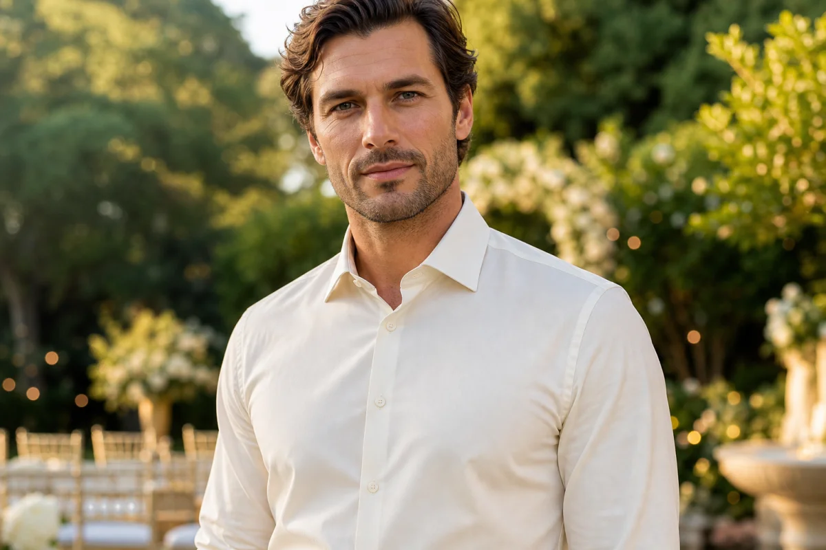 chemise homme ivoire pour mariage