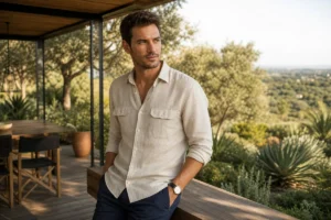 chemise homme safari