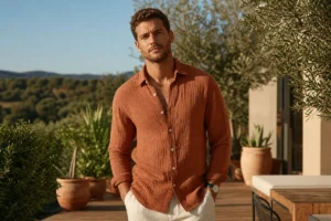 chemise homme gaze de coton