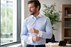 chemise col blanc