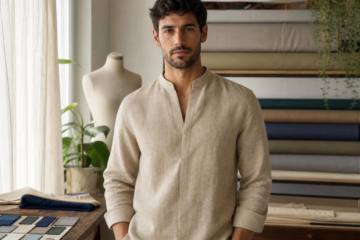 chemise sans bouton