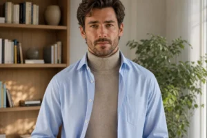 col roulé chemise