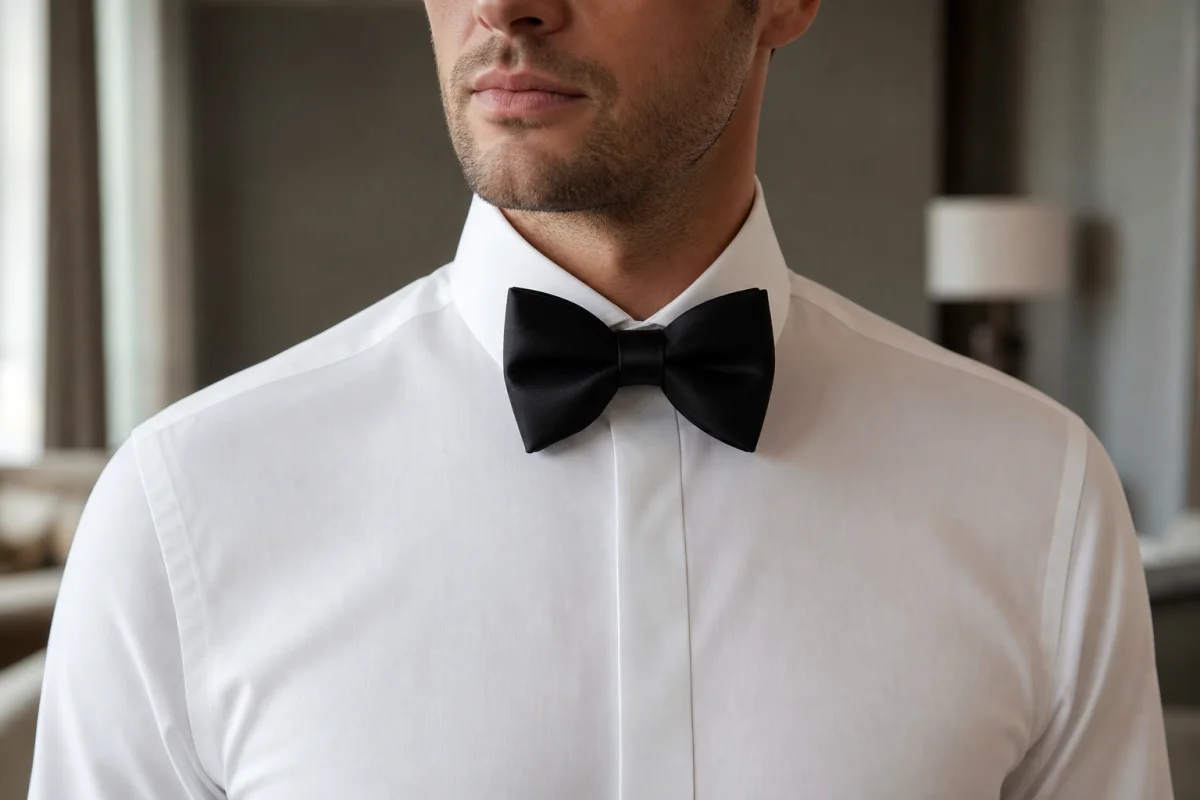 col chemise pour noeud papillon
