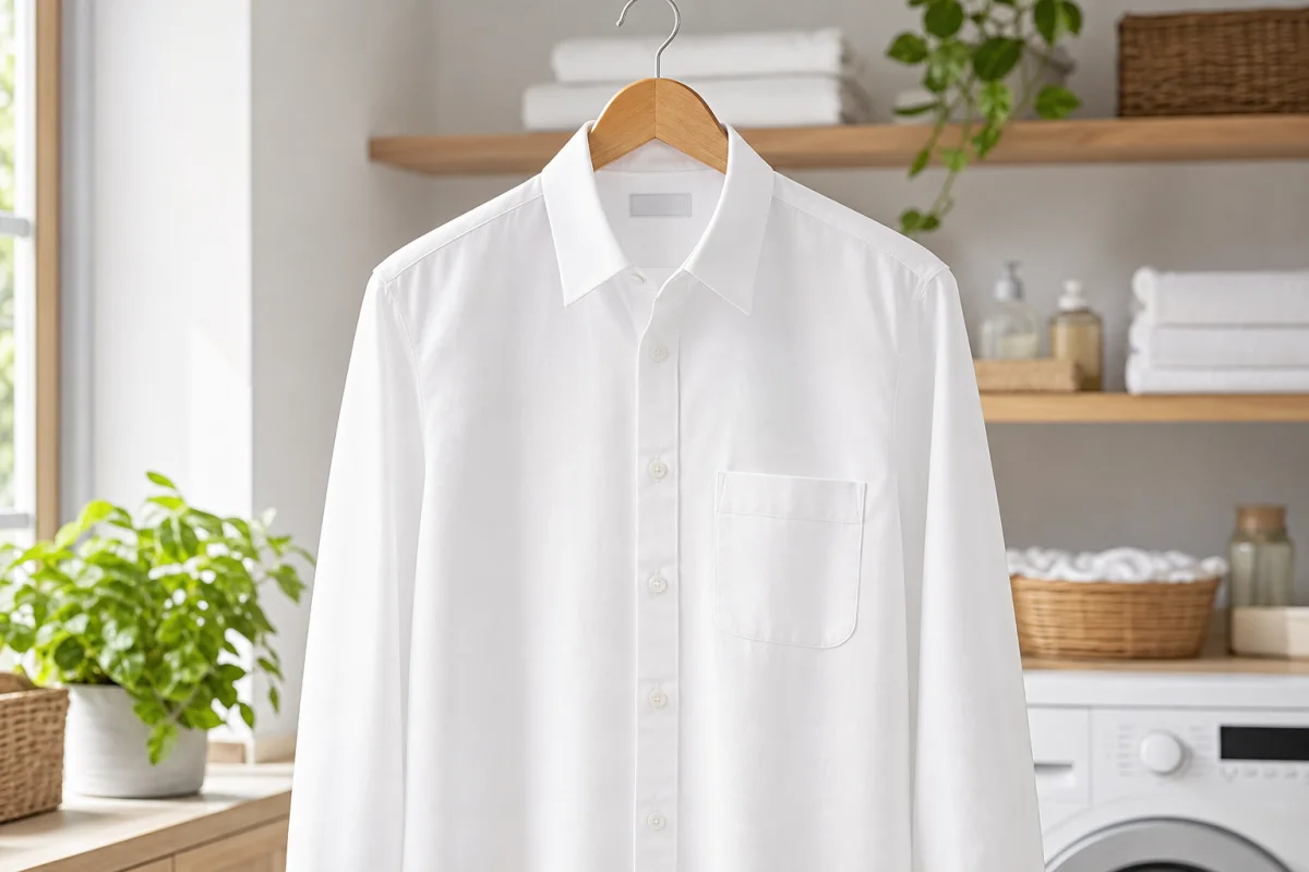 chemise blanche lavage
