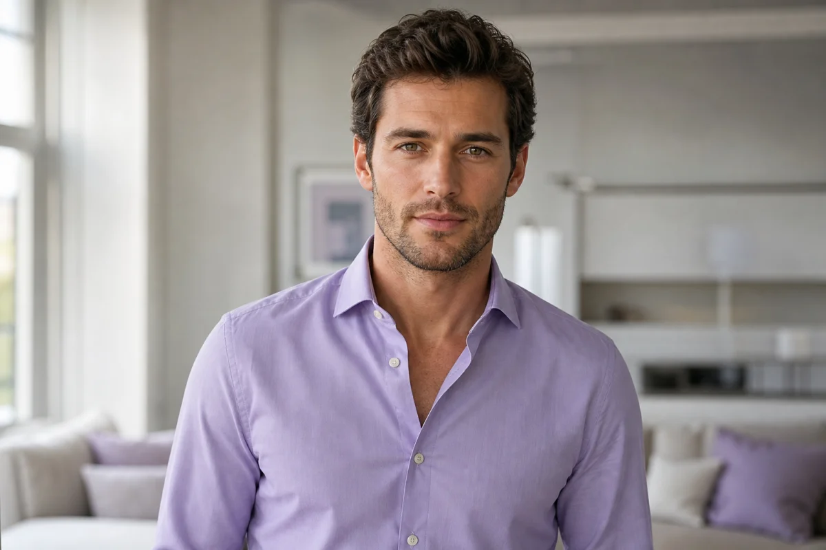 chemise parme homme