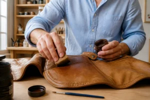 blouson cuir décoloré comment faire