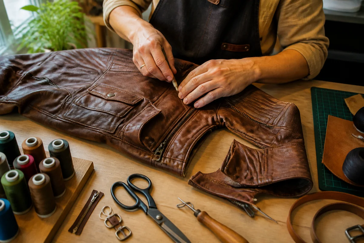 que faire d'une vieille veste en cuir